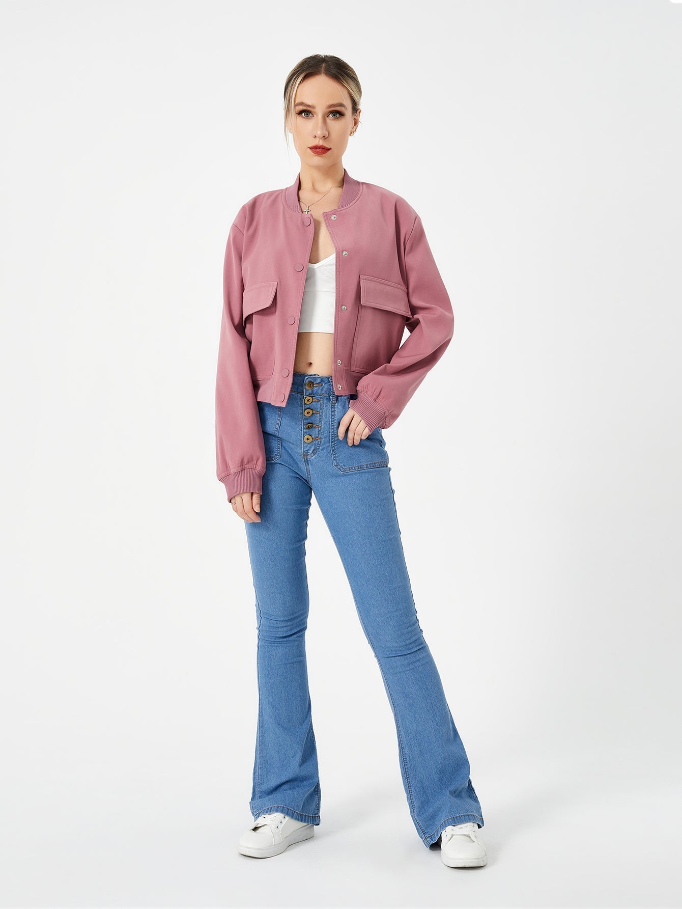 Veste bombardier fine pour femme