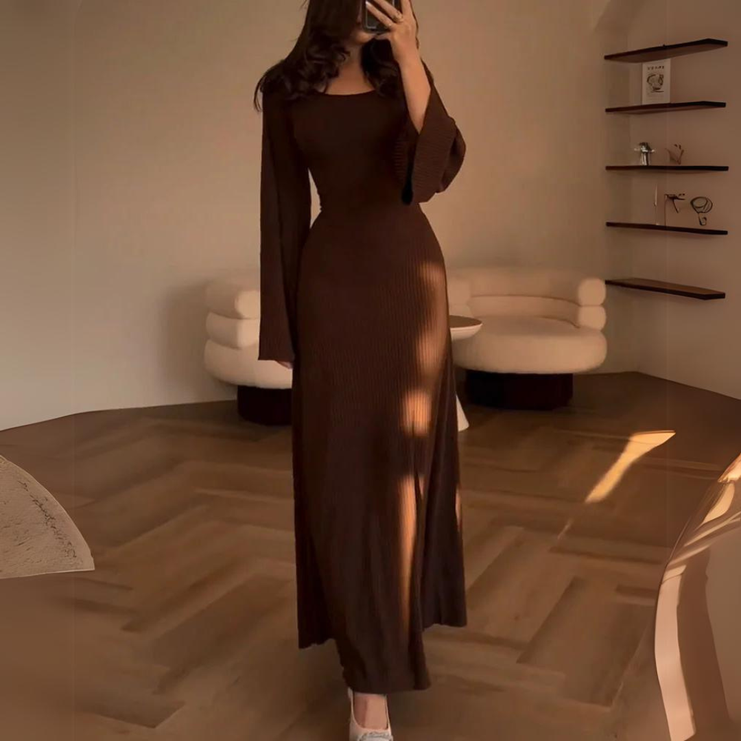 Robe à manches longues - Projet Paris - Style intemporel et féminin - Parfaite pour toutes les occasions