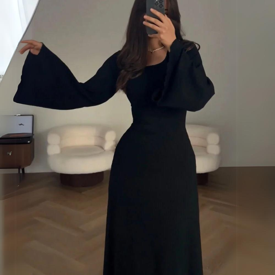 Robe à manches longues - Projet Paris - Style intemporel et féminin - Parfaite pour toutes les occasions