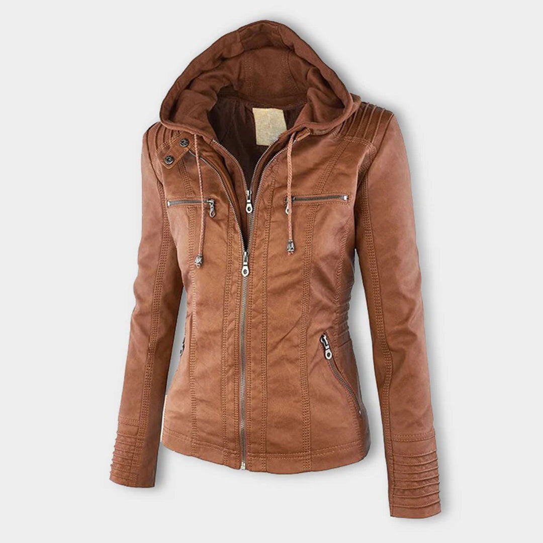Veste d'hiver pour femmes avec capuche