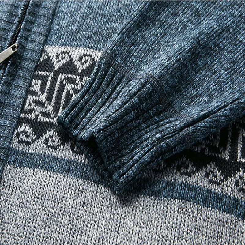 Victor Autumn Breeze Cardigan - Tricoté pour un look hivernal glacial