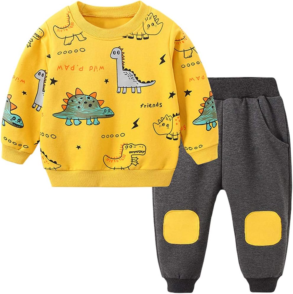 Ensemble pour Enfants avec Imprimé Dinosaure pour Garçons - Vêtements Amusants pour le Petit Amateur de Dinosaures