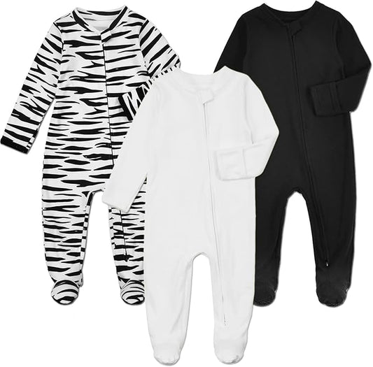 Pyjama Bébé avec Pieds et Gants - Ensemble de 3 pour Plus de Chaleur