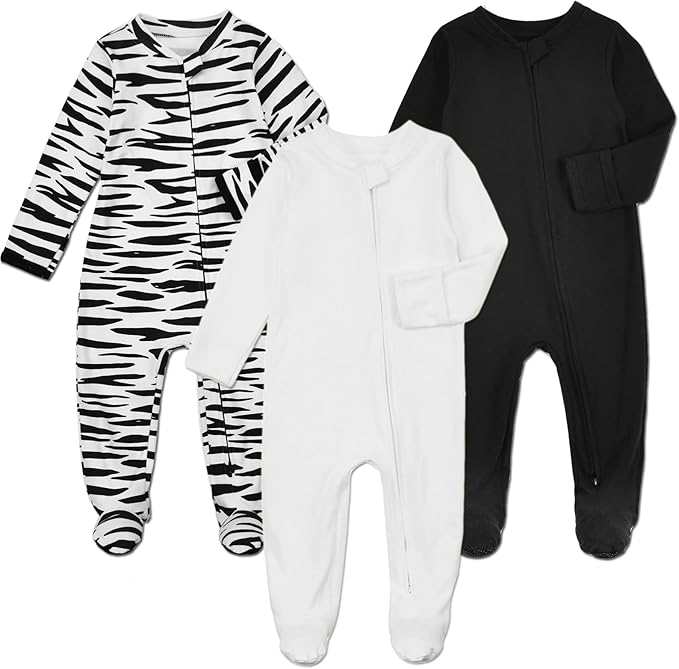 Pyjama Bébé avec Pieds et Gants - Ensemble de 3 pour Plus de Chaleur