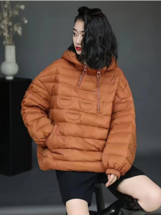 Janaye - Veste bouffante à capuche