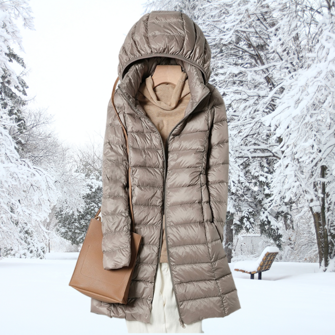 Parka longue rembourrée pour femmes