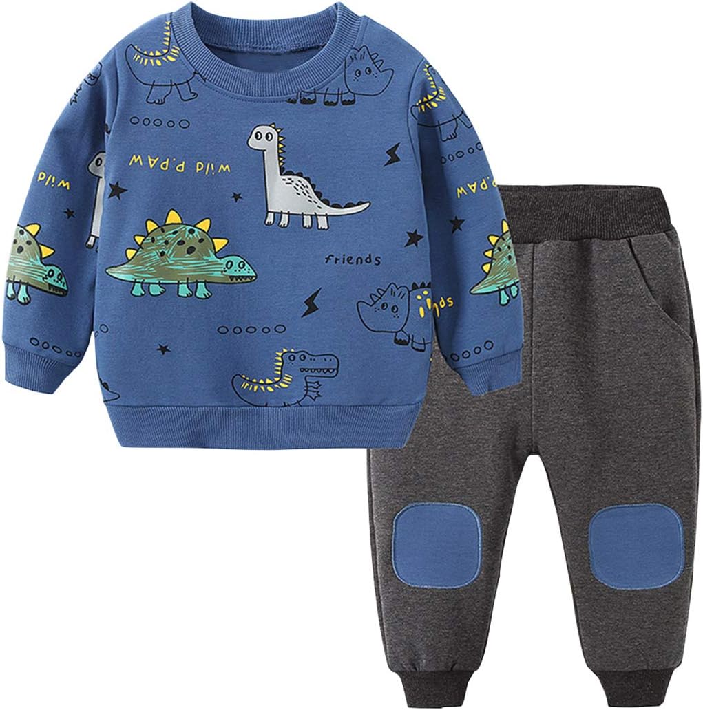 Ensemble pour Enfants avec Imprimé Dinosaure pour Garçons - Vêtements Amusants pour le Petit Amateur de Dinosaures