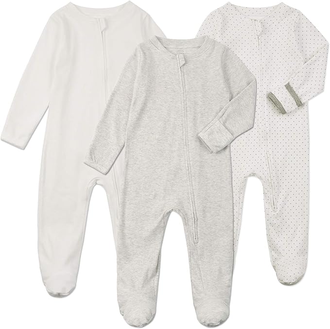 Pyjama Bébé avec Pieds et Gants - Ensemble de 3 pour Plus de Chaleur