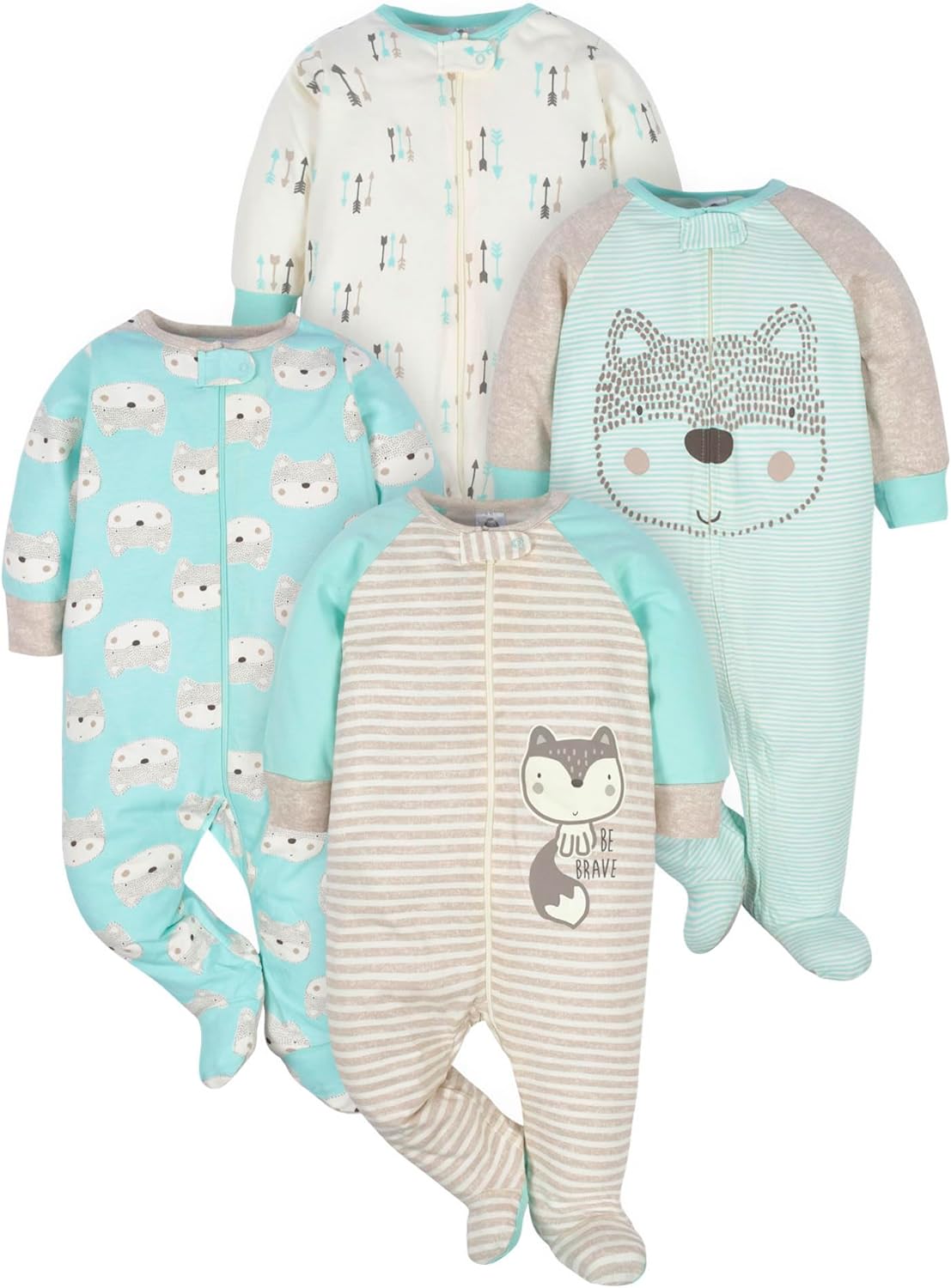 Pyjama Gerber pour Bébé Garçon - Avec Pieds pour des Nuits Confortables