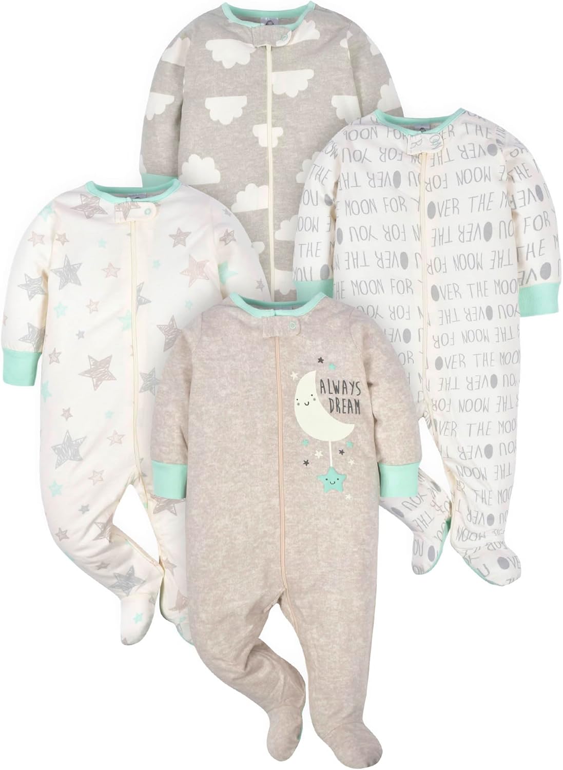 Pyjama Gerber pour Bébé Garçon - Avec Pieds pour des Nuits Confortables
