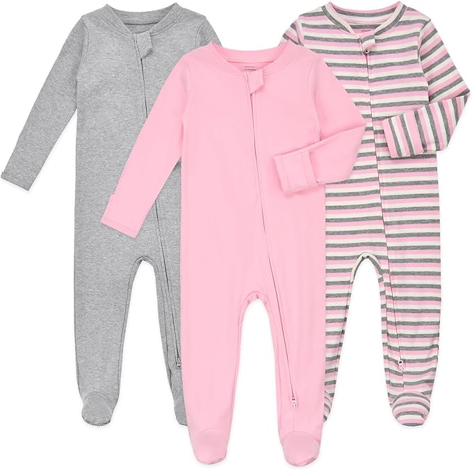 Pyjama Bébé avec Pieds et Gants - Ensemble de 3 pour Plus de Chaleur