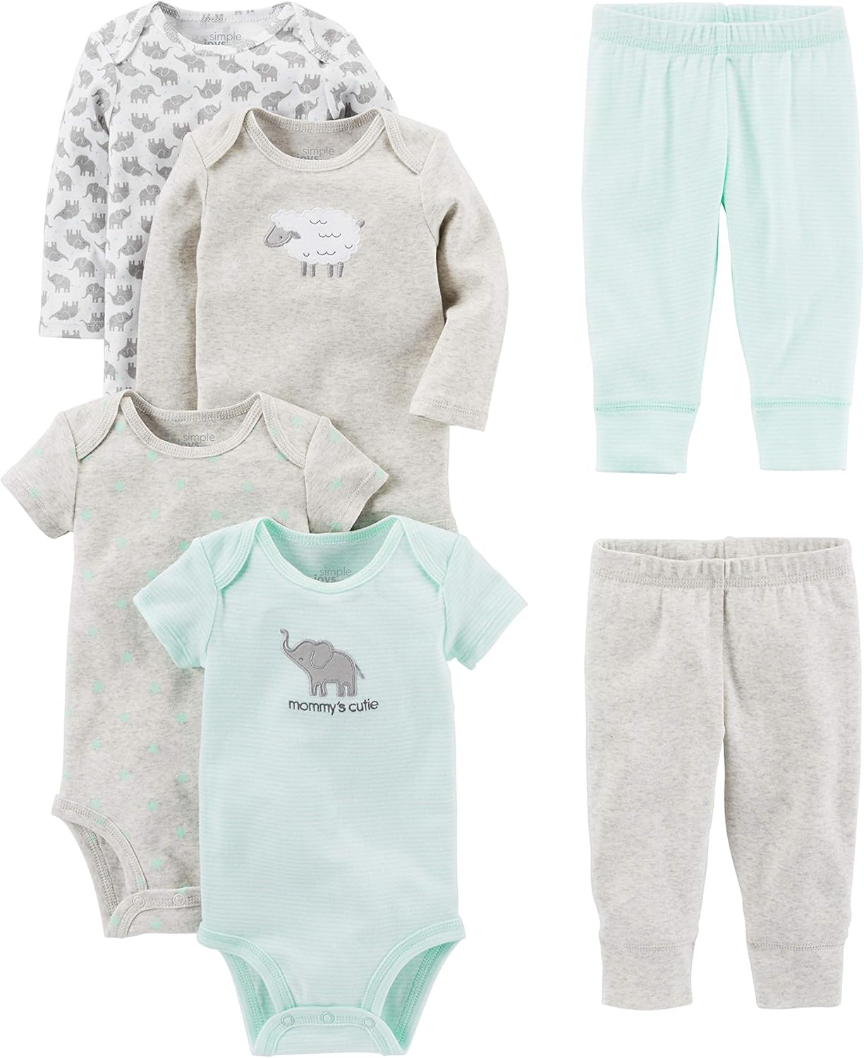 Ensemble de Vêtements Unisexe pour Bébé 6 Pièces - Ensemble Complet pour le Bébé