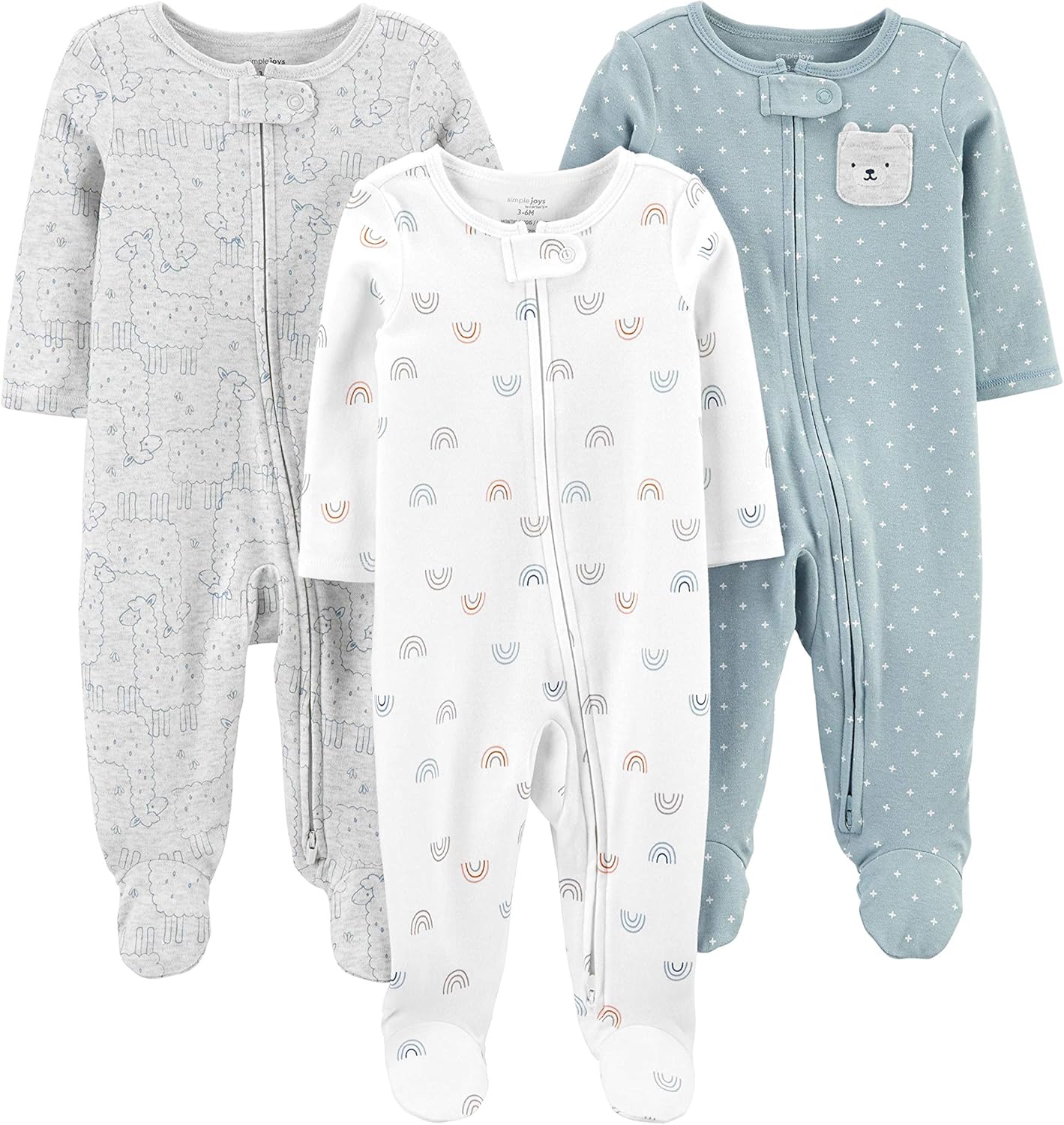 Ensemble de sommeil et de jeu d'hiver pour bébé en 3 pièces - Chaud et Confortable pour les Mois Froids