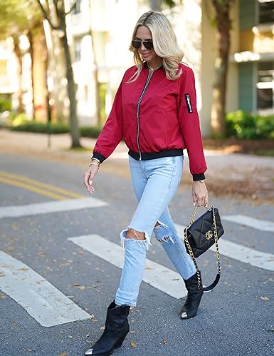 Jaylah - veste bombardier streetwear décontractée