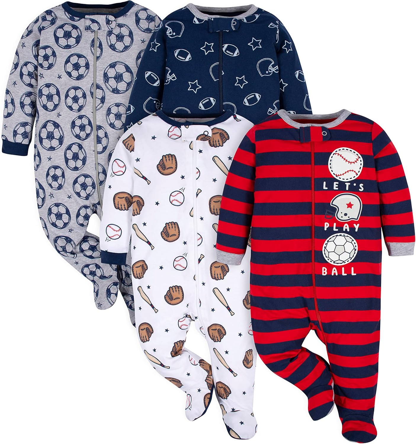 Pyjama Gerber pour Bébé Garçon - Avec Pieds pour des Nuits Confortables