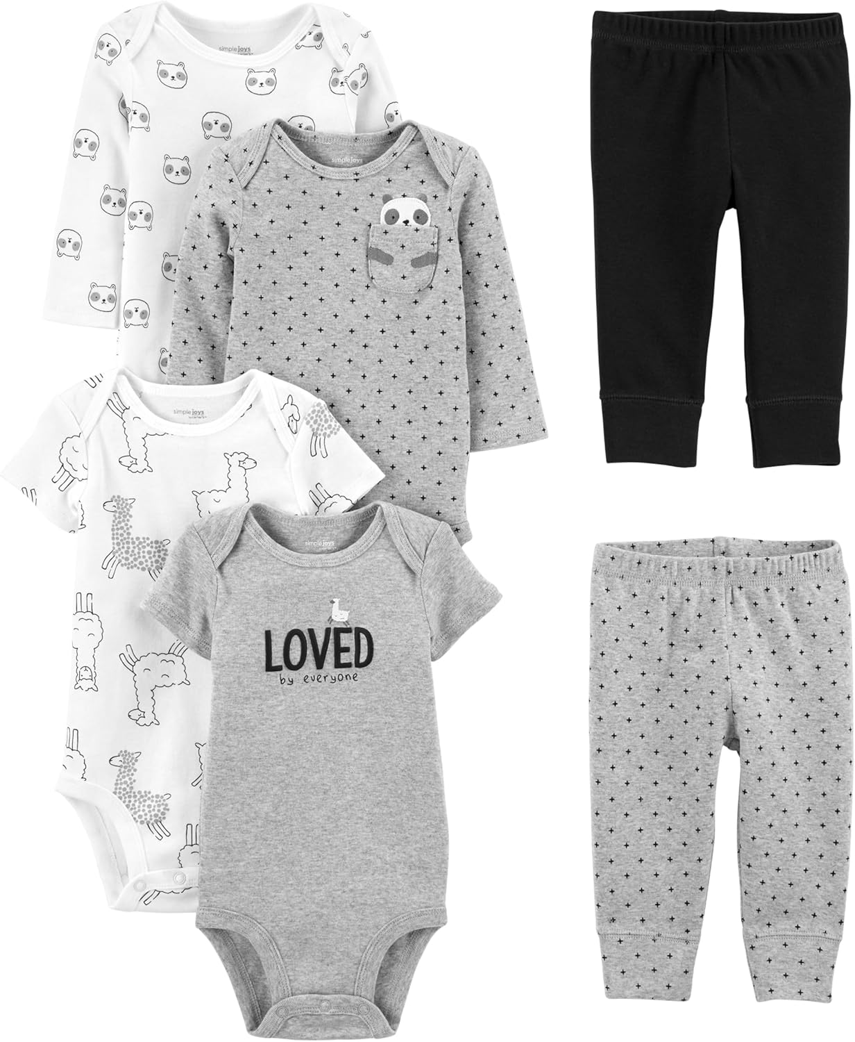 Ensemble de Vêtements Unisexe pour Bébé 6 Pièces - Ensemble Complet pour le Bébé