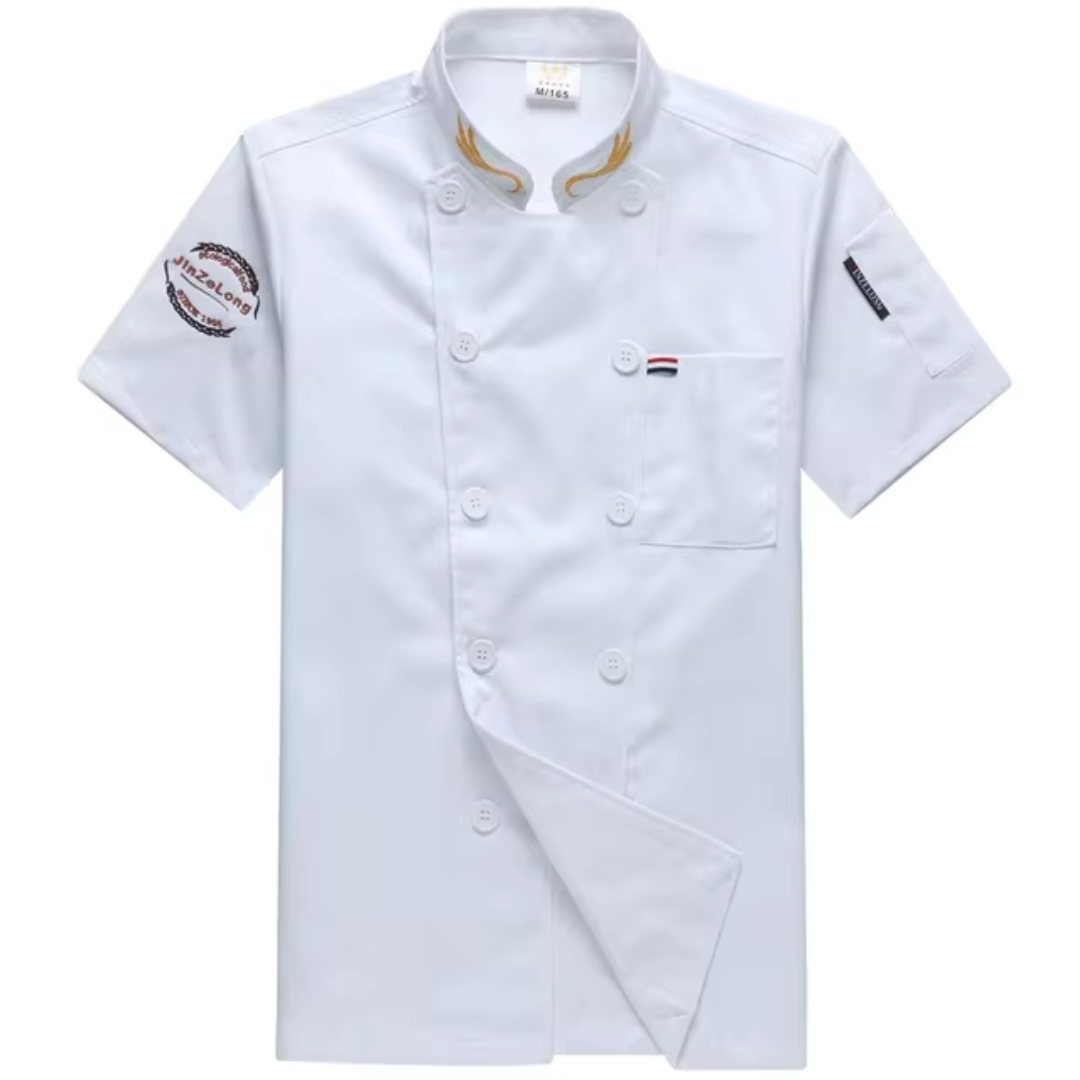 Maya - Uniform de Chef à Manches Courtes pour Homme - Vêtement de Travail