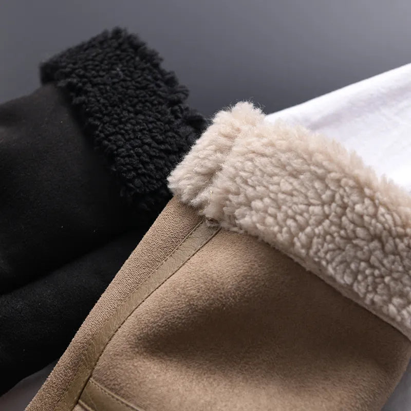 Manteau d'hiver Olivia Suede - Chaud et élégant