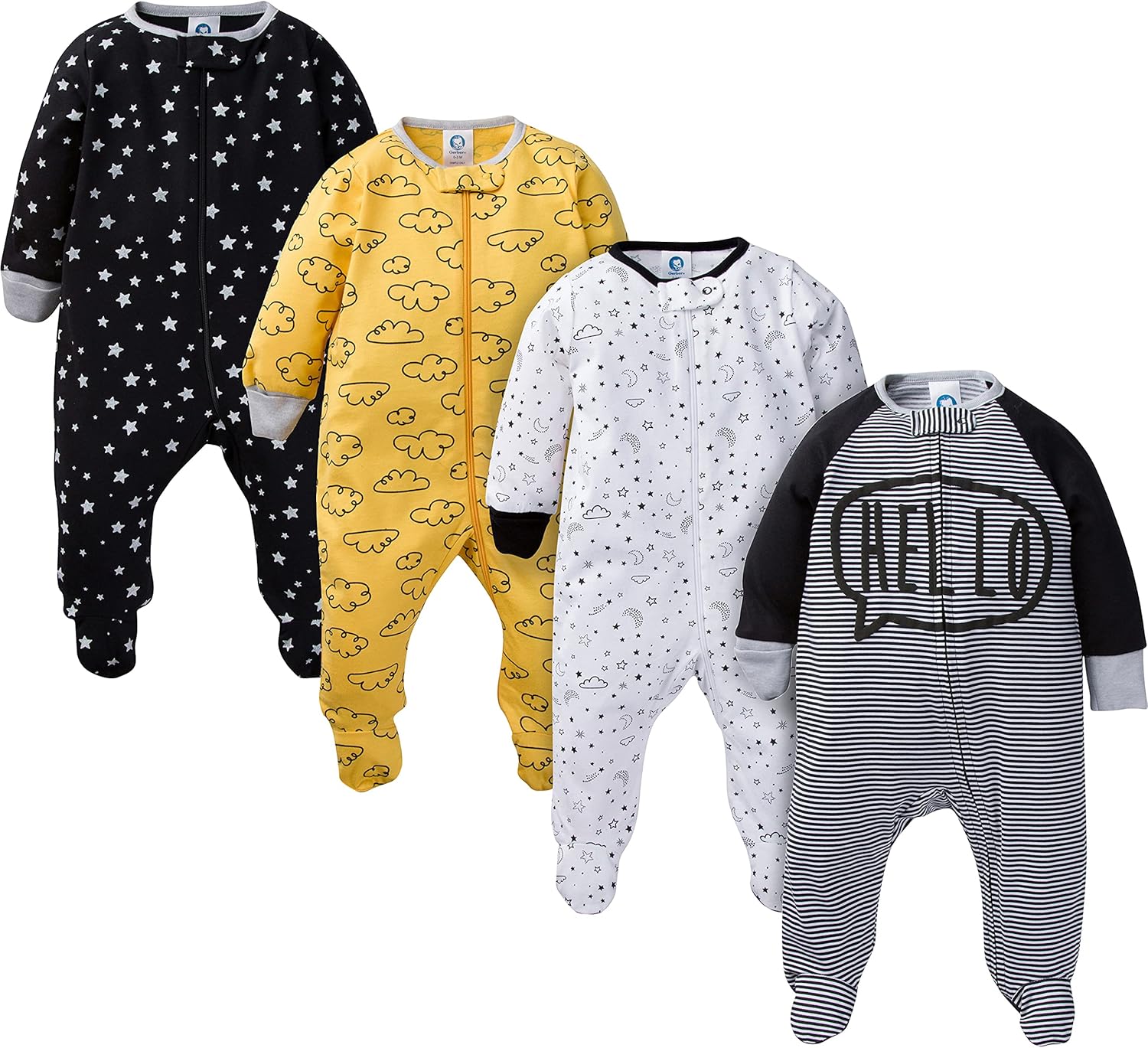 Pyjama Gerber pour Bébé Garçon - Avec Pieds pour des Nuits Confortables