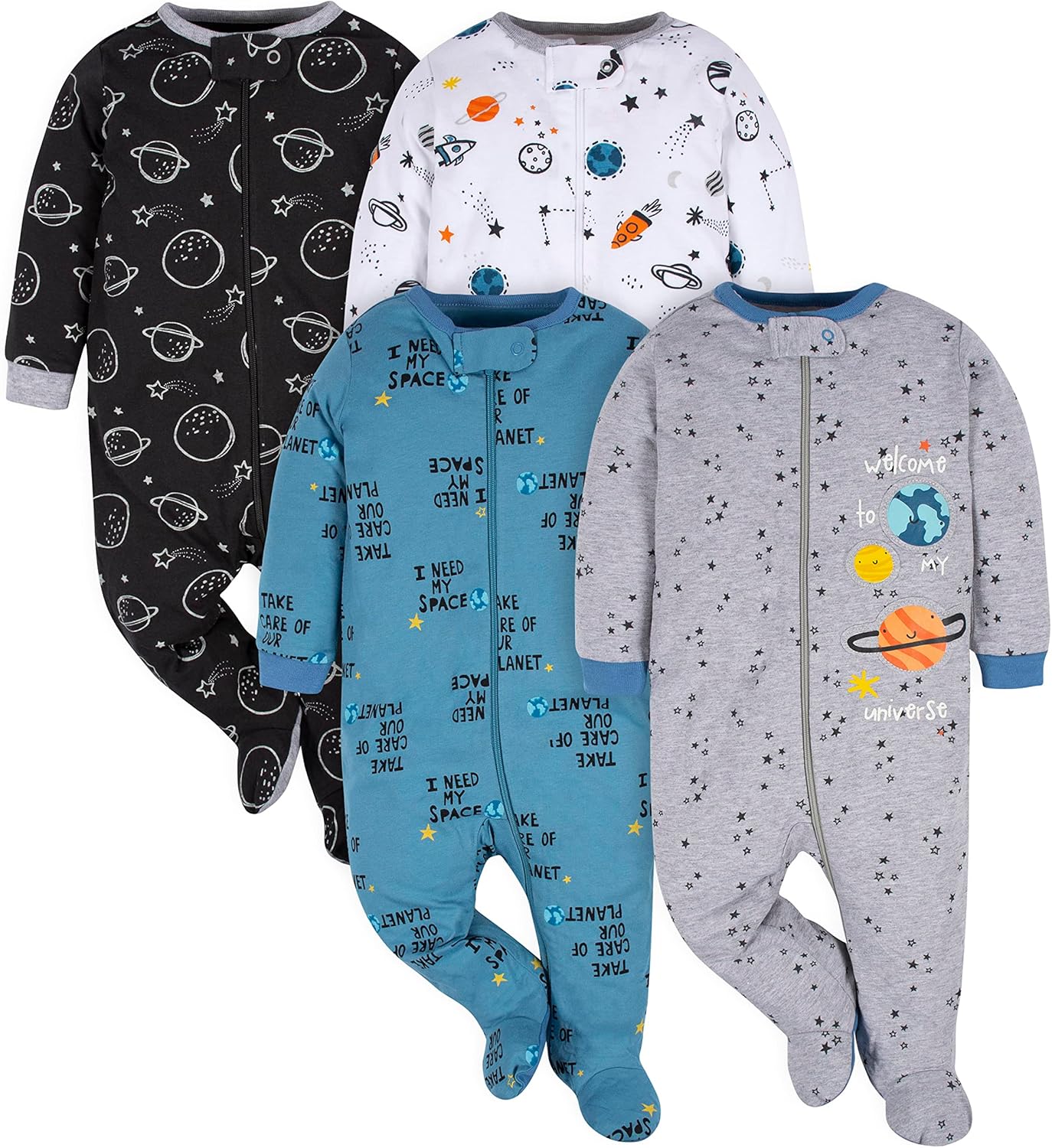 Pyjama Gerber pour Bébé Garçon - Avec Pieds pour des Nuits Confortables