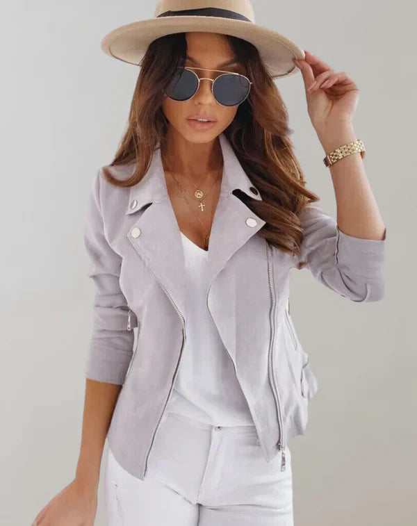 Angela - élégant manteau d'été zippé