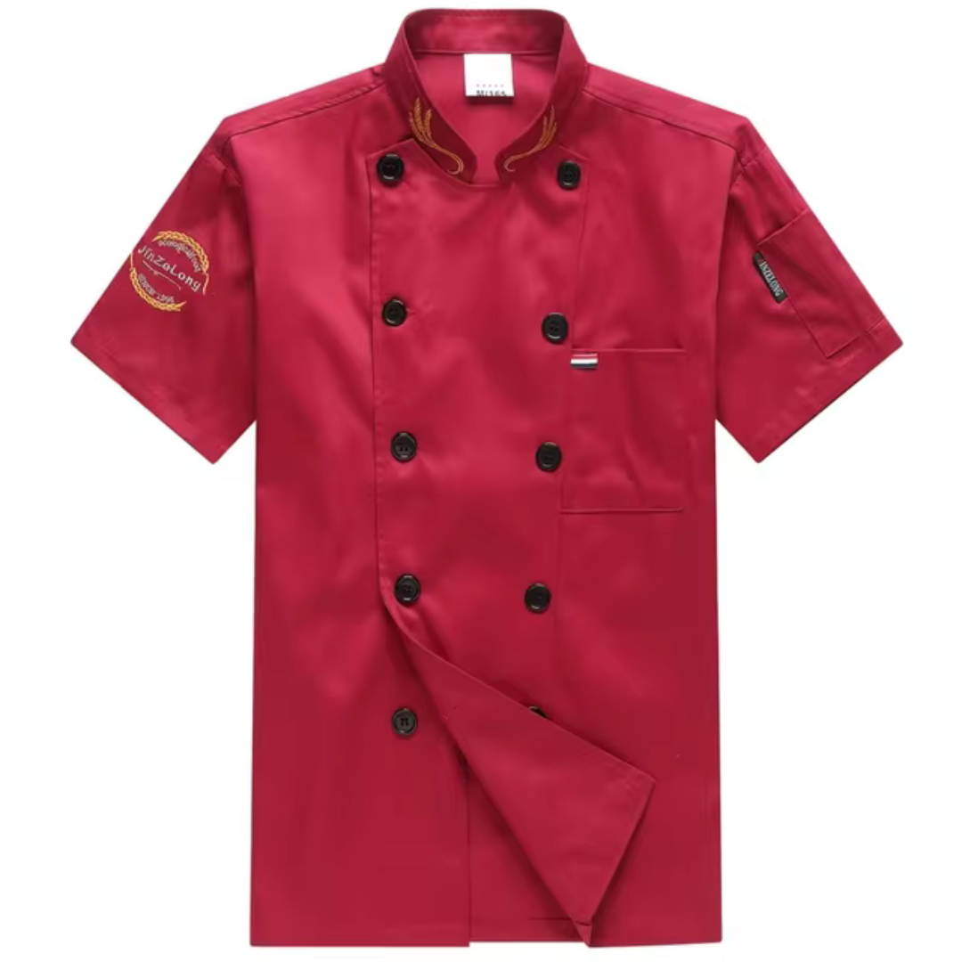 Maya - Uniform de Chef à Manches Courtes pour Homme - Vêtement de Travail