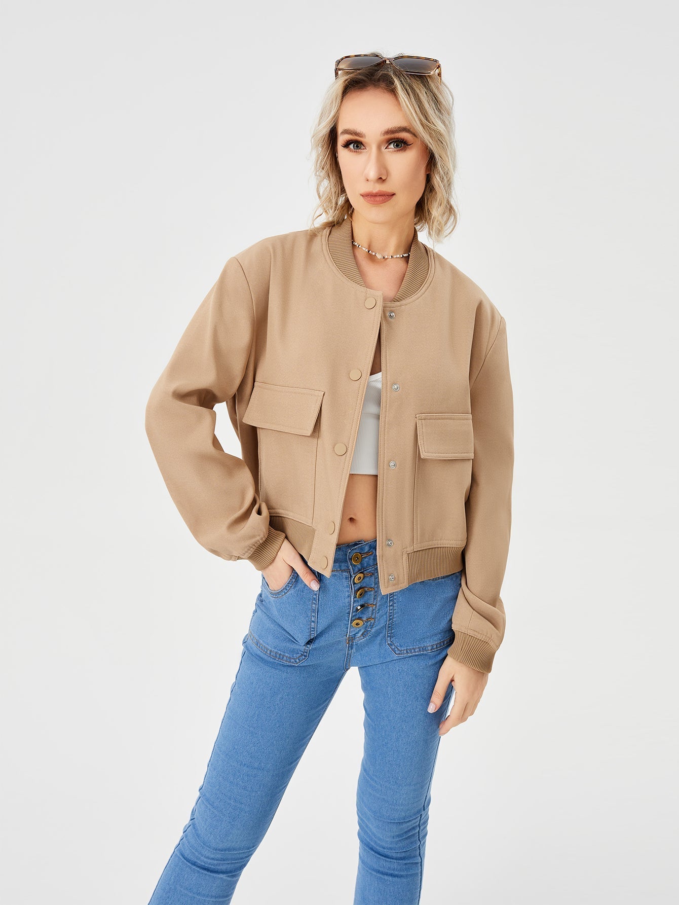 Veste bombardier fine pour femme