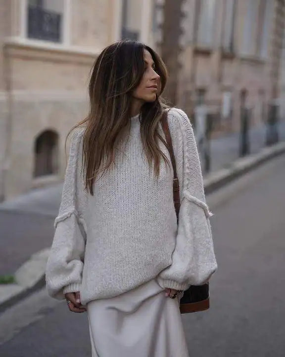 Amélie - Pull en maille douce grande taille pour femme