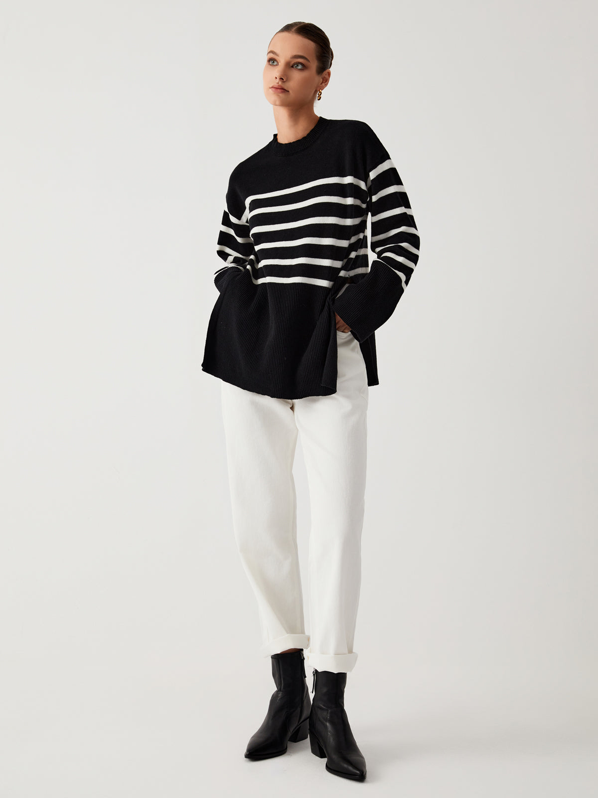 Juliette - Pull rayé grande taille