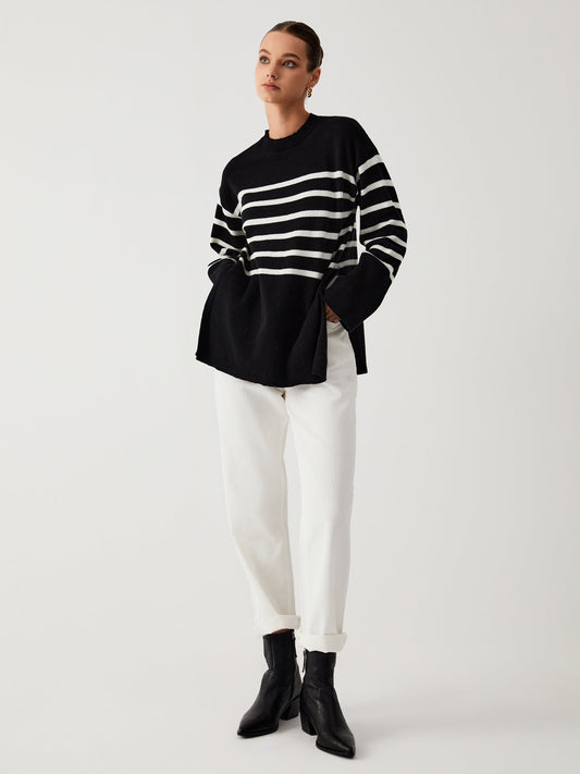 Juliette - Pull rayé grande taille