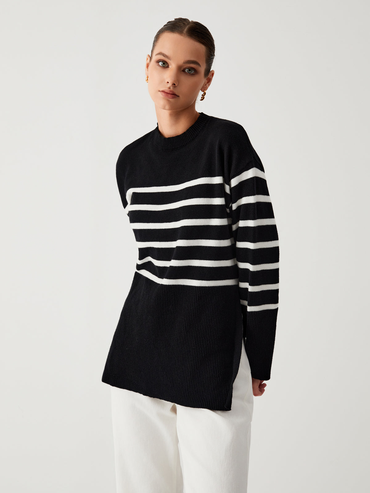 Juliette - Pull rayé grande taille