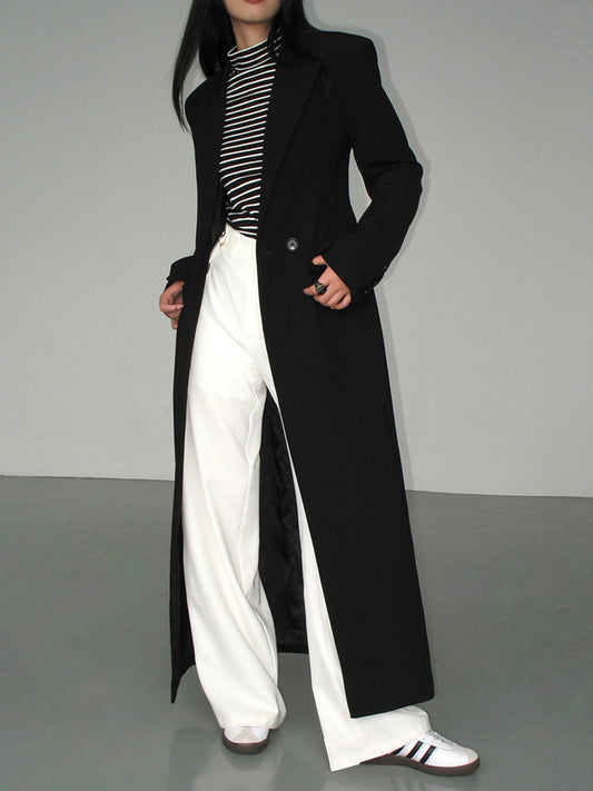 Trench-coat à manches longues pour femmes