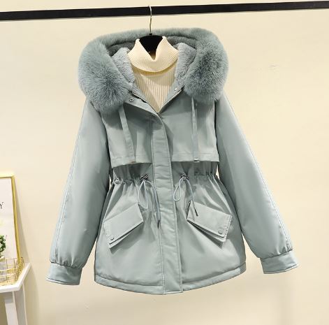 Manteau d'hiver pour femme avec col élégant