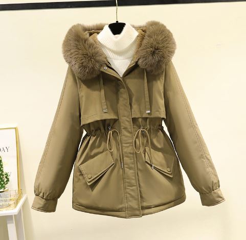 Manteau d'hiver pour femme avec col élégant