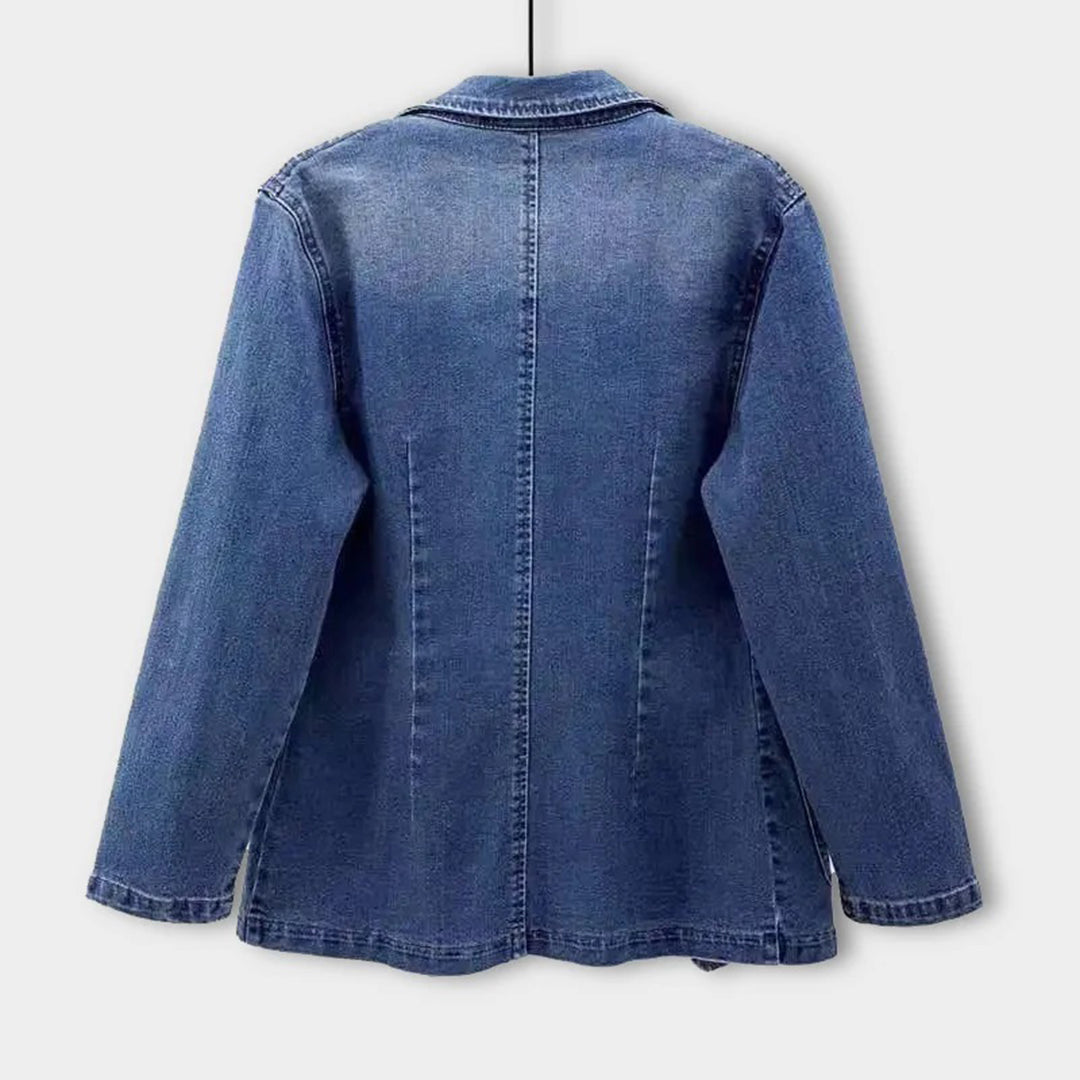 Elégant blazer en jean pour femme