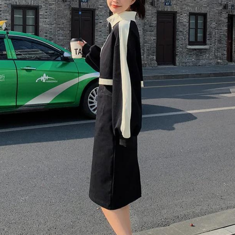 Robe midi ajustée et tendance pour femmes - Slim fit - Projet Paris - Silhouette affinée