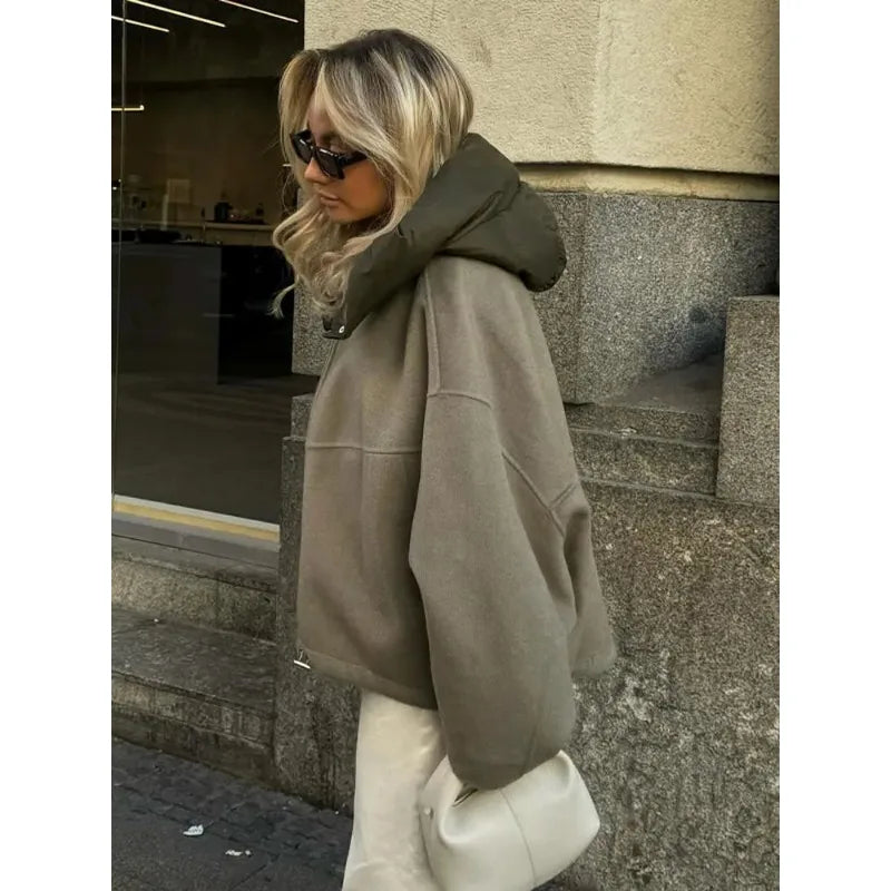 Paula - Veste ample et décontractée avec capuche