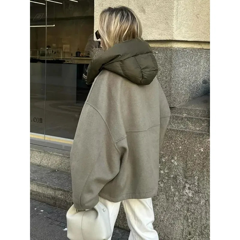 Paula - Veste ample et décontractée avec capuche
