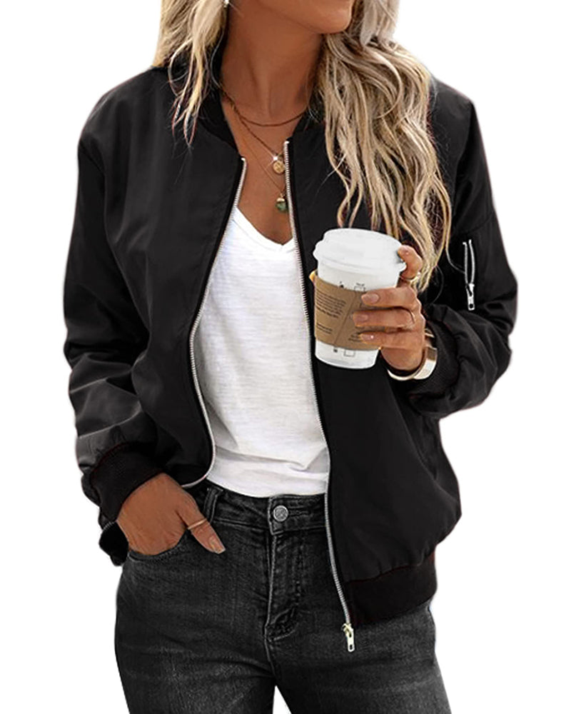 Veste femme bomber mince automne