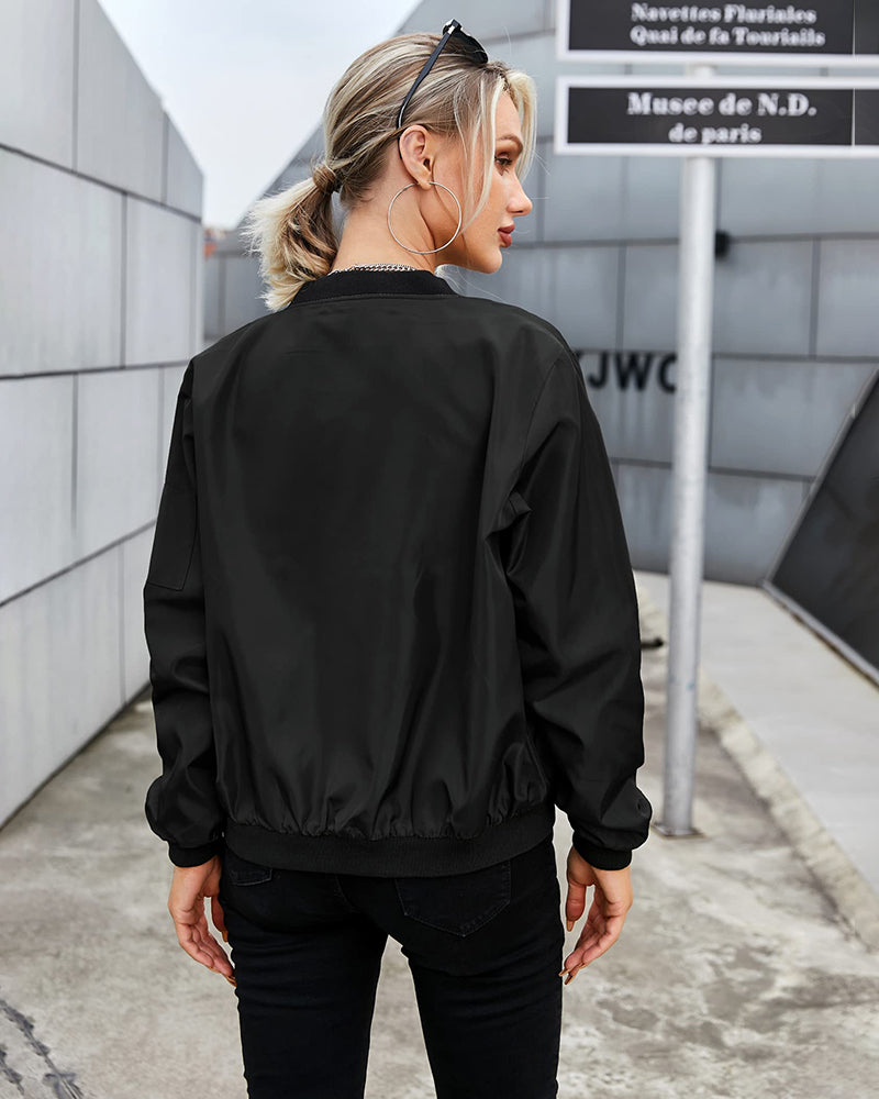 Veste femme bomber mince automne