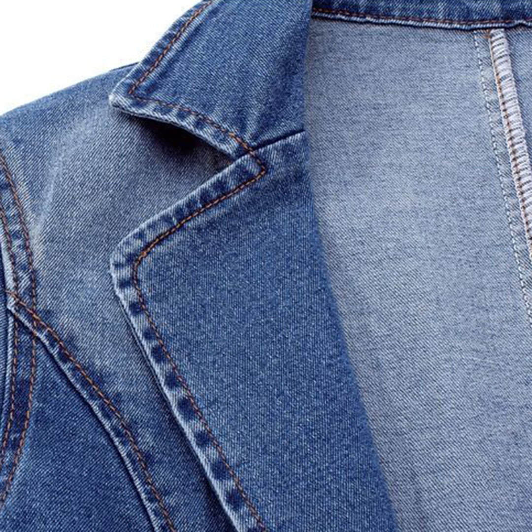 Elégant blazer en jean pour femme
