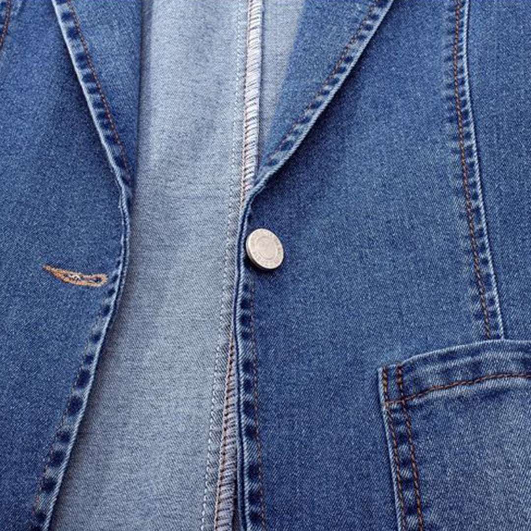Elégant blazer en jean pour femme