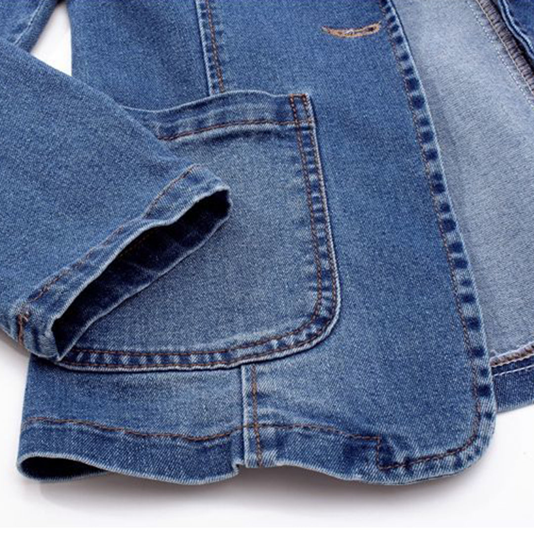 Elégant blazer en jean pour femme