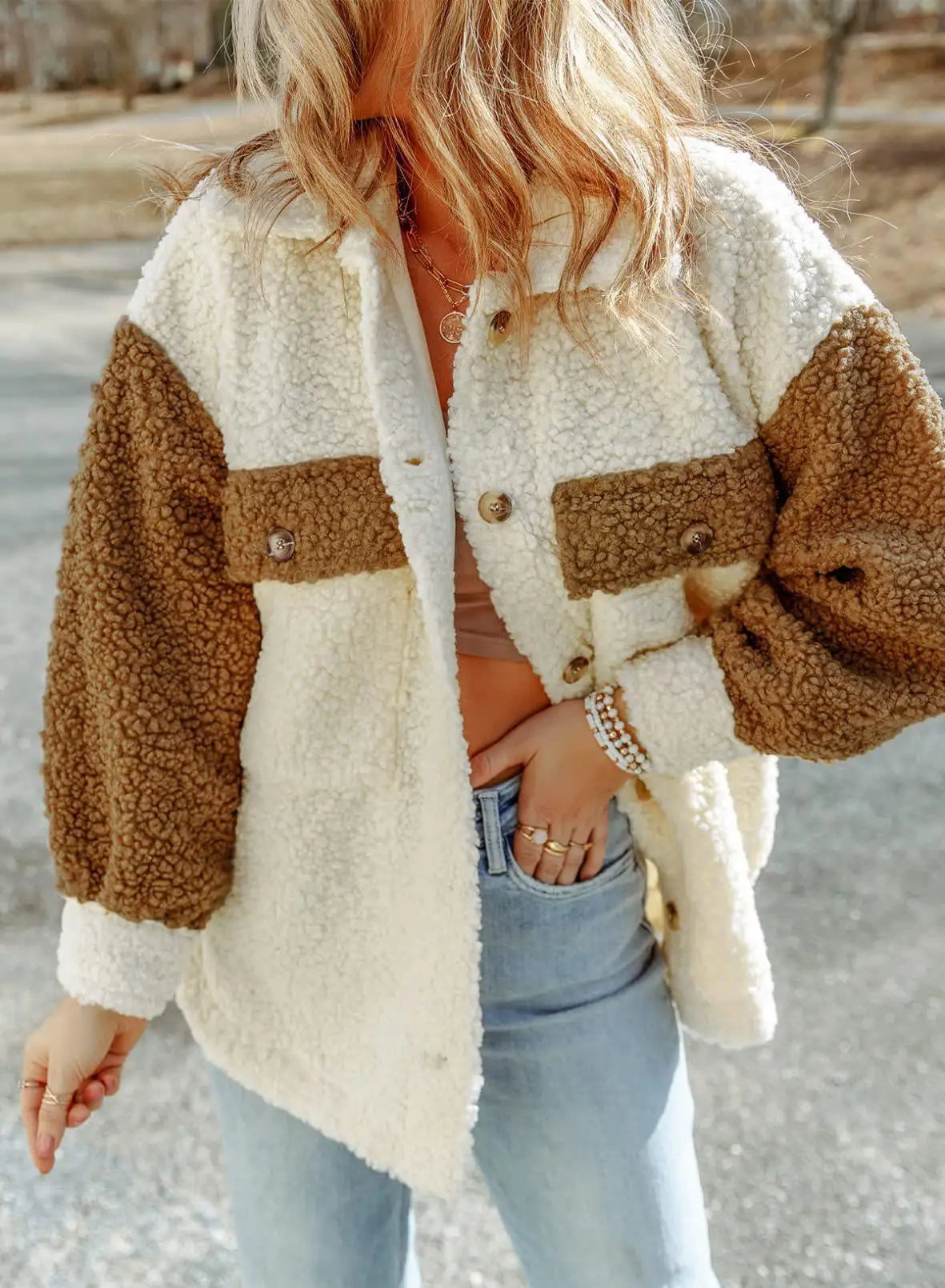 Nicolette - manteau élégant en peluche