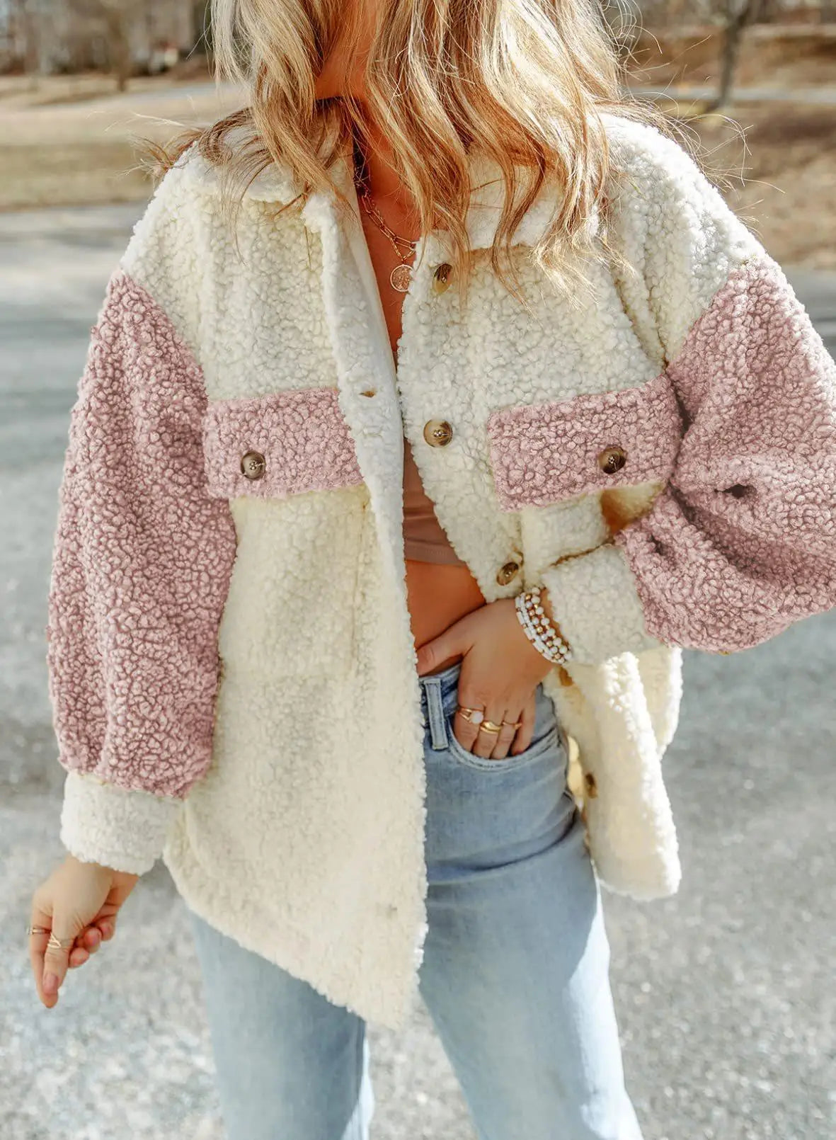 Nicolette - manteau élégant en peluche
