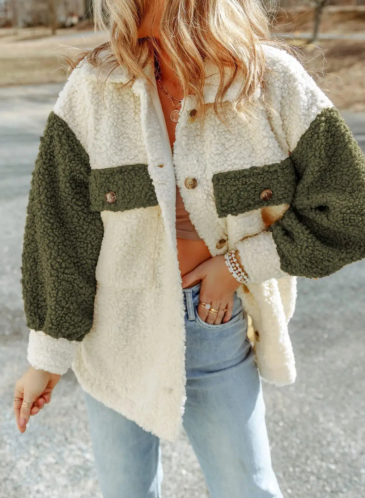 Nicolette - manteau élégant en peluche