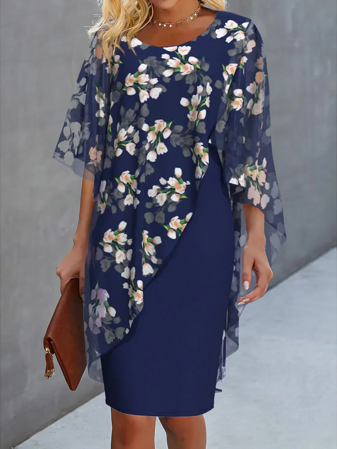 Robe en chiffon floral pour femmes - Élégance et légèreté - Projet Paris - Parfaite pour les journées ensoleillées ou les événements