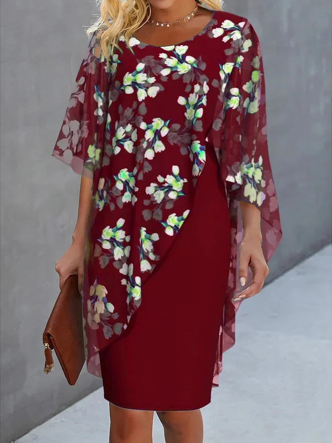 Robe en chiffon floral pour femmes - Élégance et légèreté - Projet Paris - Parfaite pour les journées ensoleillées ou les événements