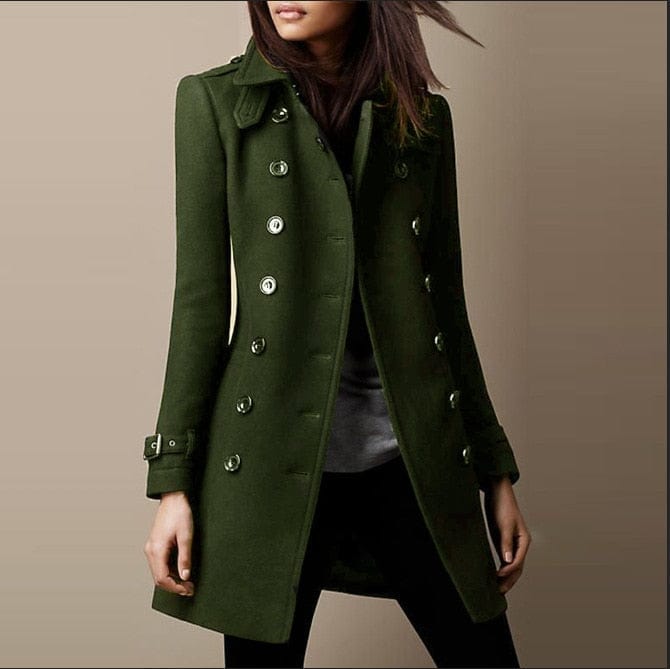 Amaya - manteau d'hiver à double boutonnage