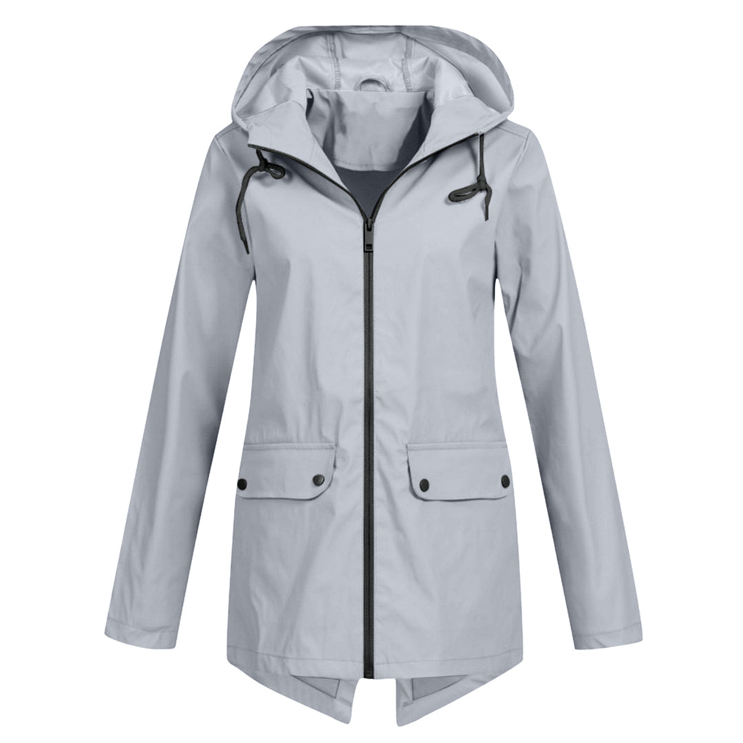 Mackintosh long avec capuche pour femme